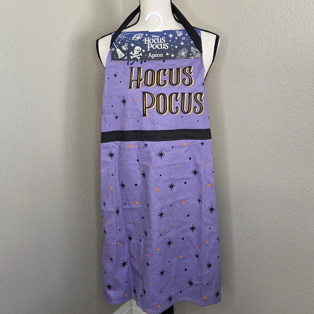 Disney Hocus Pocus Purple Halloween Witch Kitchen Apron
